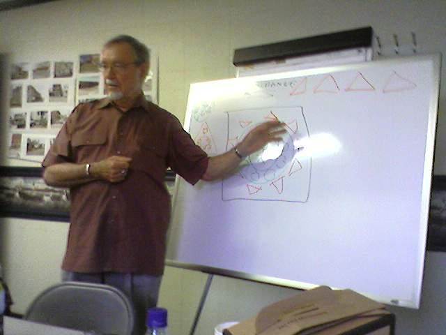 John McKnight during a visit to NECIC in 2008